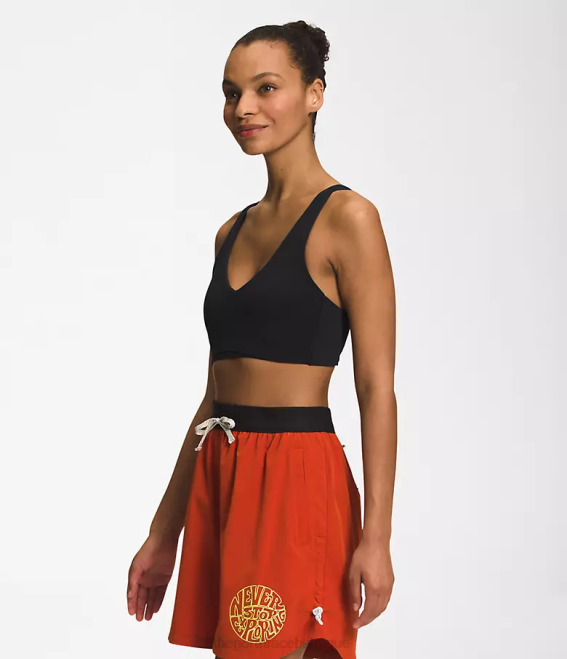 tnf noir femmes The North Face soutien-gorge Valley Shine 62XR1232