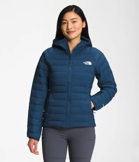 bleu ombragé femmes The North Face belleview sweat à capuche extensible 62XR670