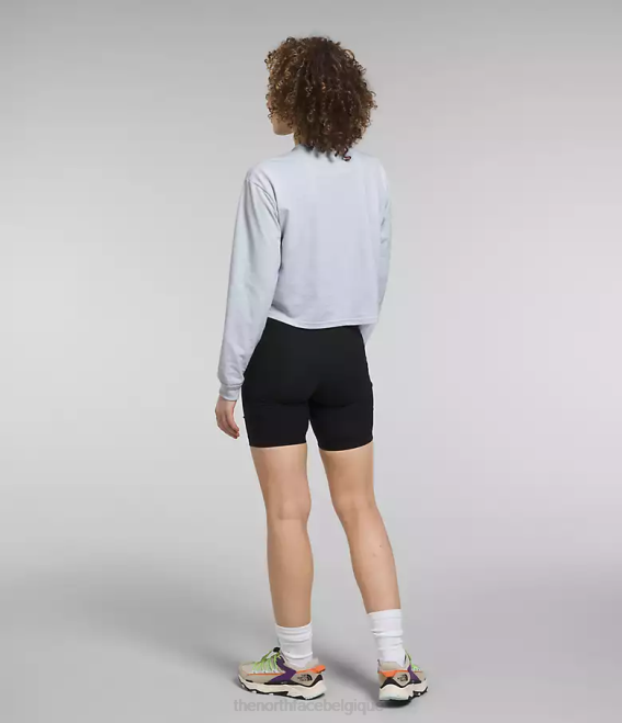 pervenche poussiéreuse femmes The North Face t-shirt Heritage à manches longues 62XR850