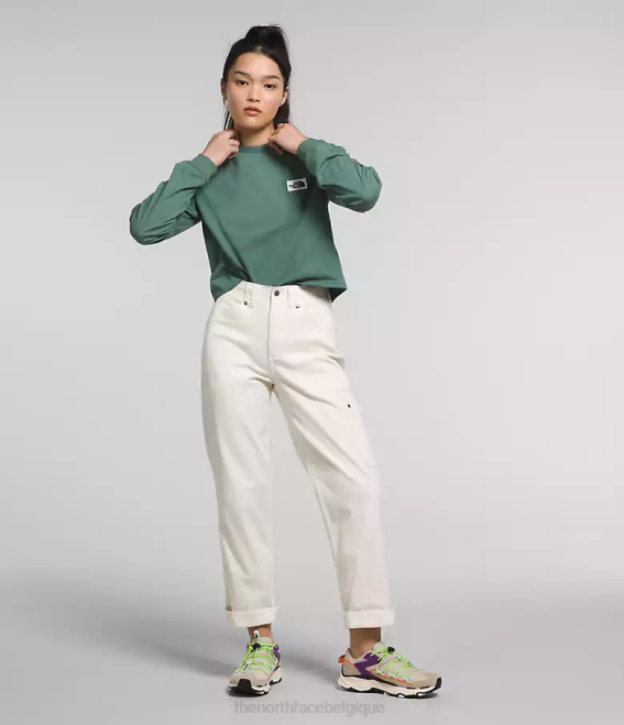 sauge noire femmes The North Face t-shirt Heritage à manches longues 62XR852