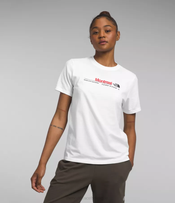 tnf blanc/montréal femmes The North Face t-shirt de ville à manches courtes 62XR1292