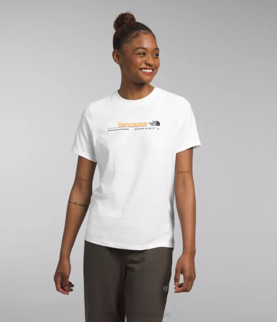 tnf blanc/vancouver femmes The North Face t-shirt de ville à manches courtes 62XR1291