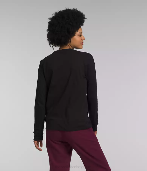 tnf noir/berry de Boysen femmes The North Face t-shirt imprimé à manches longues 62XR1094