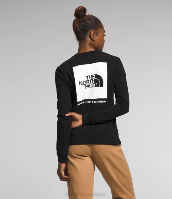 tnf noir/tnf blanc femmes The North Face t-shirt box nse à manches longues 62XR680