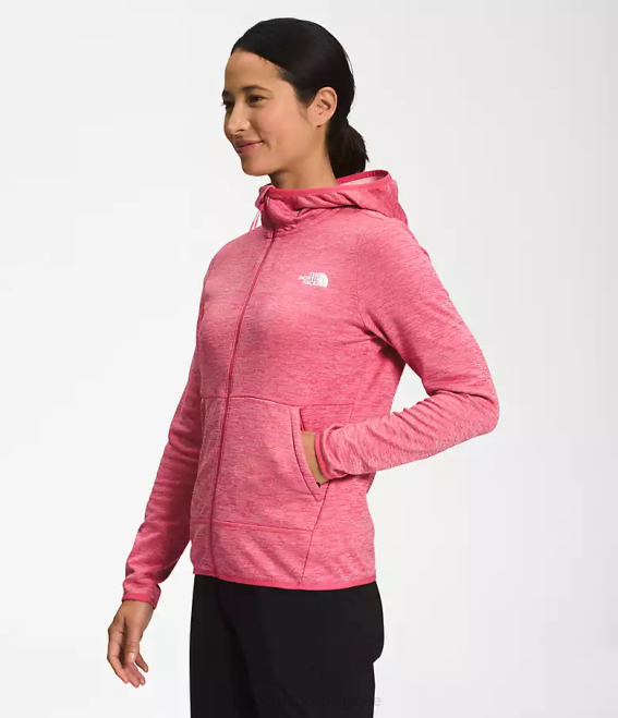 cosmo rose blanc chiné femmes The North Face sweat à capuche canyonlands 62XR746