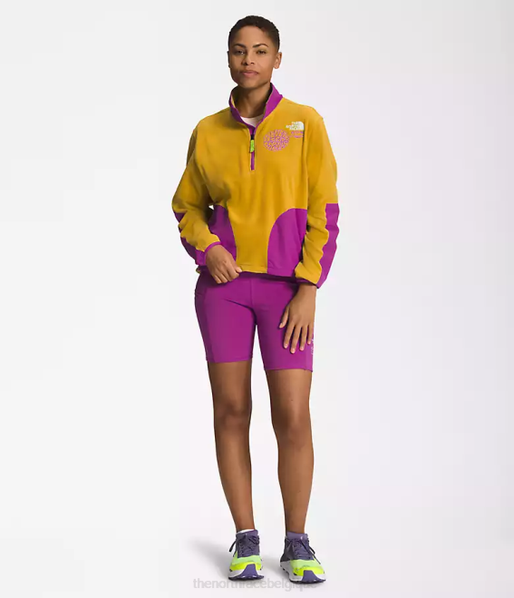fleur de cactus jaune/violet en bois de flèche femmes The North Face trailwear fantasy ridge -zip 62XR1180