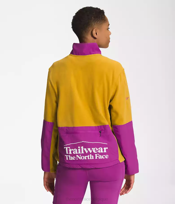 fleur de cactus jaune/violet en bois de flèche femmes The North Face trailwear fantasy ridge -zip 62XR1180