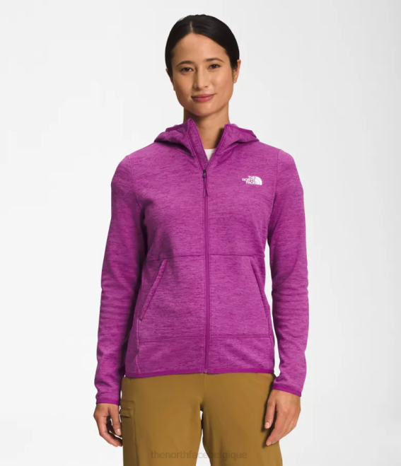 fleur de cactus violet bruyère blanche femmes The North Face sweat à capuche canyonlands 62XR747