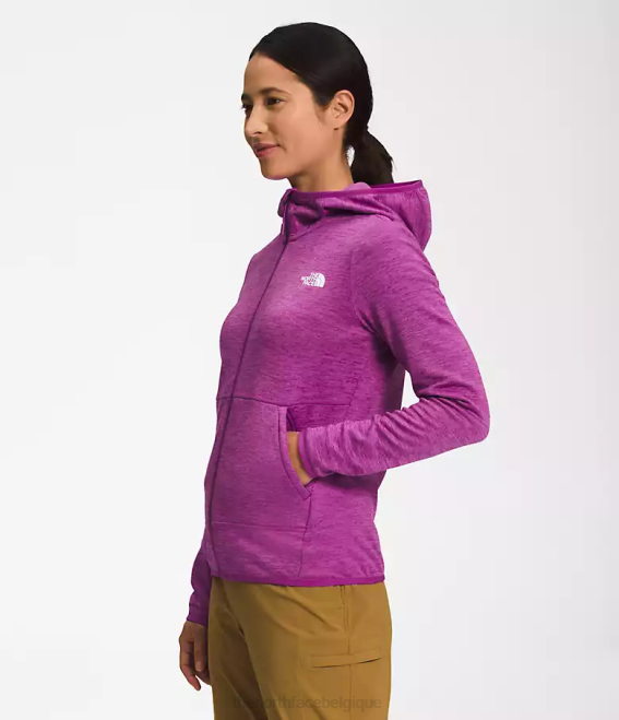 fleur de cactus violet bruyère blanche femmes The North Face sweat à capuche canyonlands 62XR747