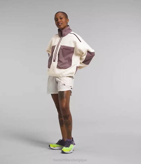 gardénia blanc/gris fauve femmes The North Face trailwear fantasy ridge flash -zip 62XR54