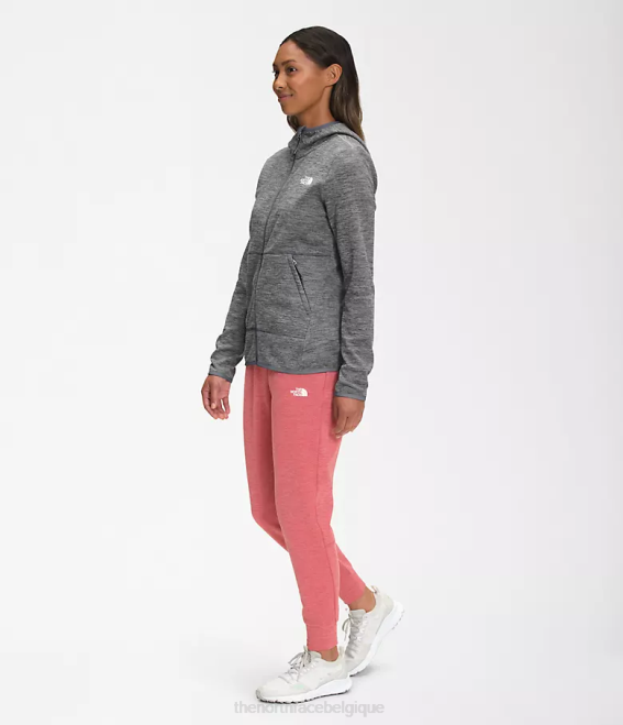 tnf gris moyen chiné femmes The North Face sweat à capuche canyonlands 62XR742