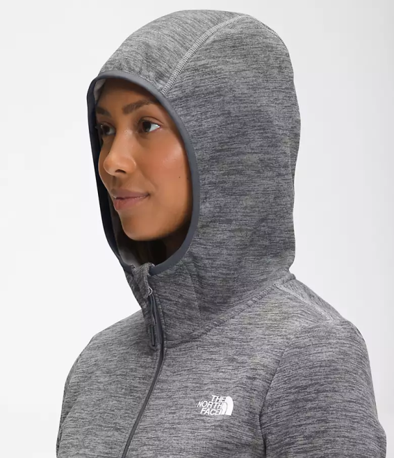 tnf gris moyen chiné femmes The North Face sweat à capuche canyonlands 62XR742