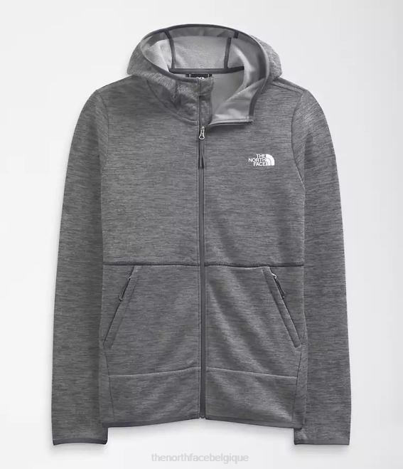 tnf gris moyen chiné femmes The North Face sweat à capuche canyonlands 62XR742