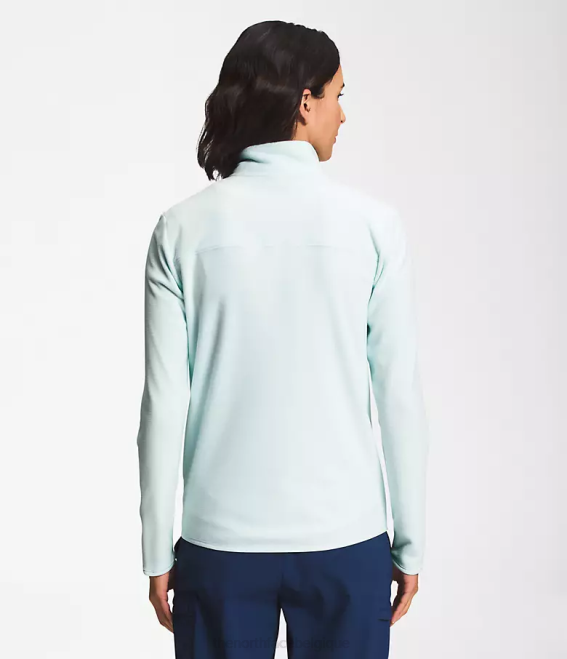 lucarne bleue femmes The North Face tka glacier veste entièrement zippée 62XR619