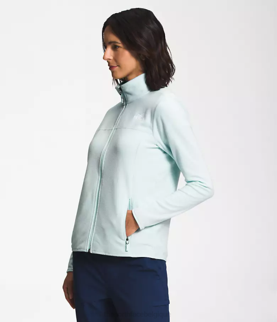 lucarne bleue femmes The North Face tka glacier veste entièrement zippée 62XR619