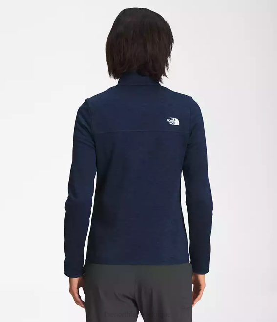 sommet marine chiné foncé femmes The North Face Canyonlands à fermeture éclair intégrale 62XR378