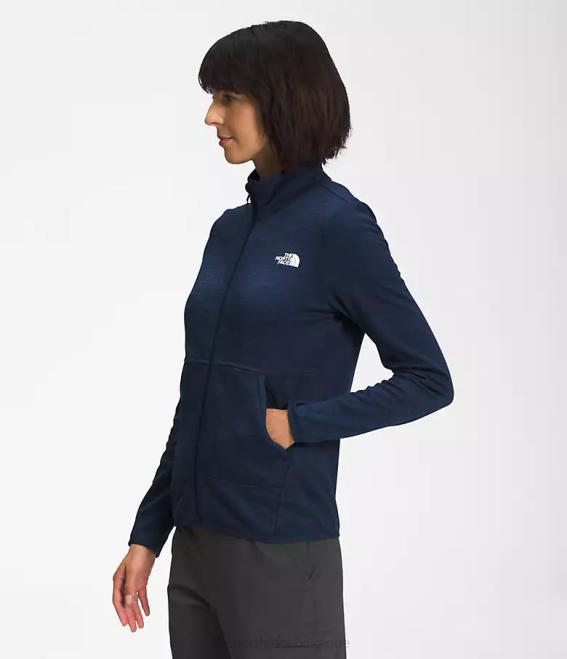 sommet marine chiné foncé femmes The North Face Canyonlands à fermeture éclair intégrale 62XR378