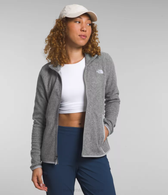 tnf gris moyen chiné femmes The North Face veste alpine polartec 100 62XR1014