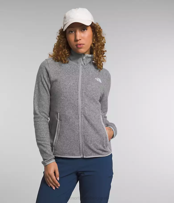 tnf gris moyen chiné femmes The North Face veste alpine polartec 100 62XR1014