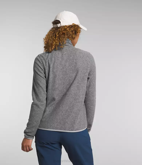 tnf gris moyen chiné femmes The North Face veste alpine polartec 100 62XR1014
