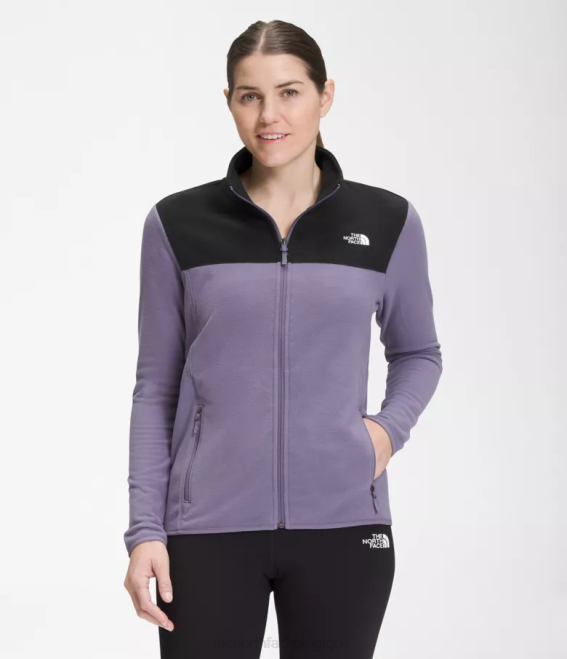 tnf noir/ardoise lunaire femmes The North Face tka glacier veste entièrement zippée 62XR621