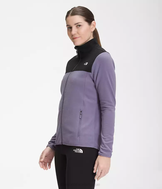 tnf noir/ardoise lunaire femmes The North Face tka glacier veste entièrement zippée 62XR621