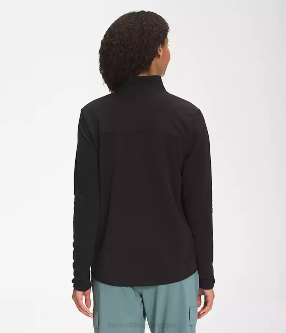tnf noir femmes The North Face tka glacier veste entièrement zippée 62XR618