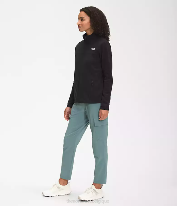 tnf noir femmes The North Face tka glacier veste entièrement zippée 62XR618