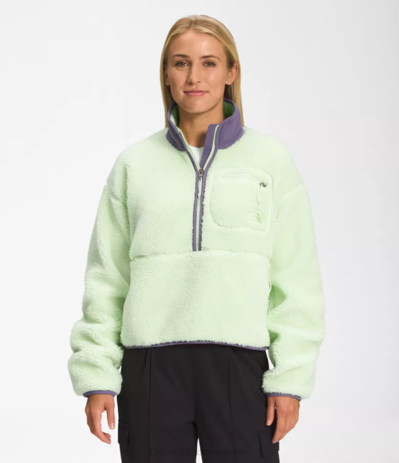crème citron vert/ardoise lunaire femmes The North Face pull à poils extrêmes 62XR805