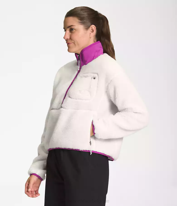 gardénia blanc/violet fleur de cactus femmes The North Face pull à poils extrêmes 62XR807