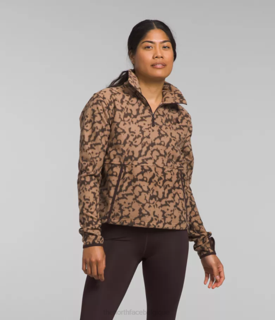 impression de colorant graphique au beurre d’amande femmes The North Face capot alpin polartec 100 -zip 62XR159