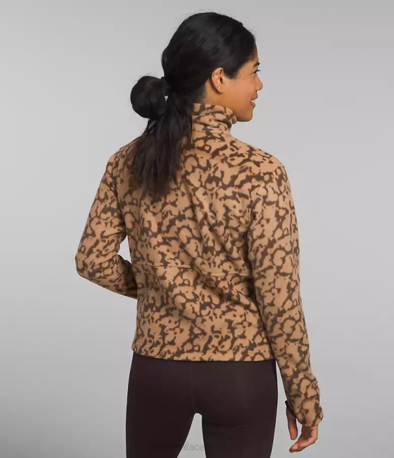 impression de colorant graphique au beurre d’amande femmes The North Face capot alpin polartec 100 -zip 62XR159