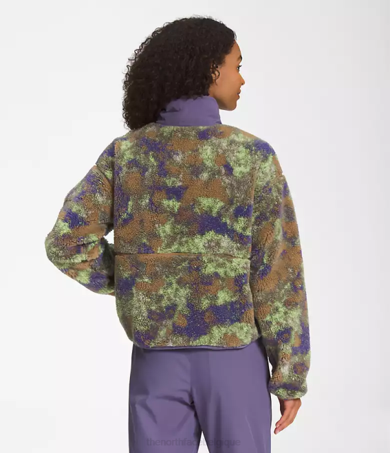 imprimé camp pointillé marron utilitaire femmes The North Face pull à poils extrêmes 62XR806