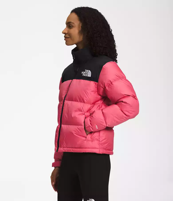 cosmos rose femmes The North Face veste nuptse rétro 1996 62XR729