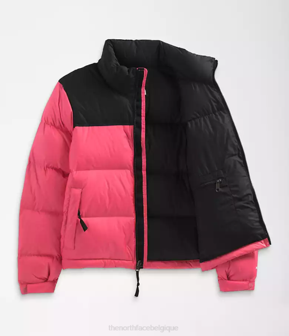 cosmos rose femmes The North Face veste nuptse rétro 1996 62XR729