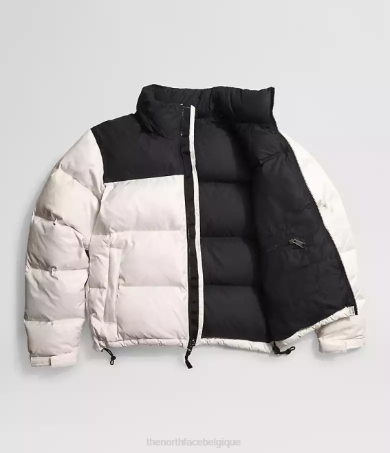 gardénia blanc femmes The North Face veste nuptse rétro 1996 62XR724