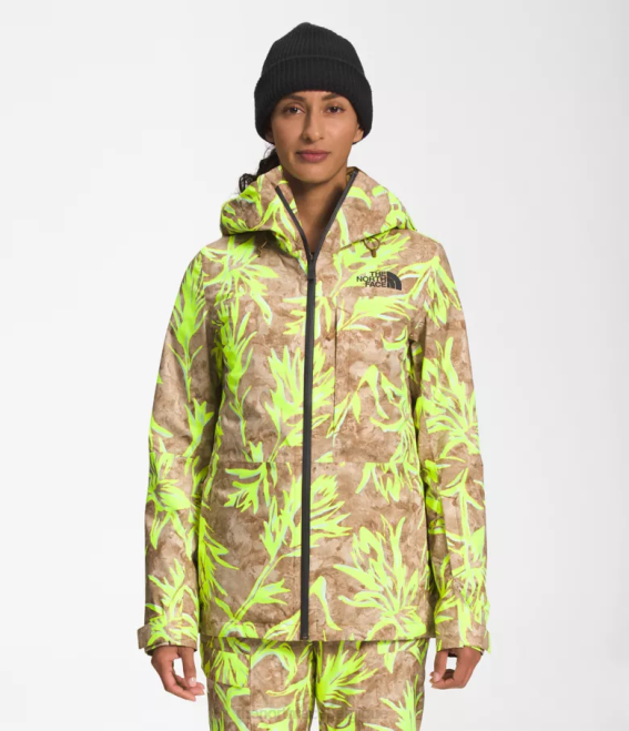 imprimé au pinceau des prairies marron utilitaire femmes The North Face veste triclimatique thermoball eco snow 62XR1175