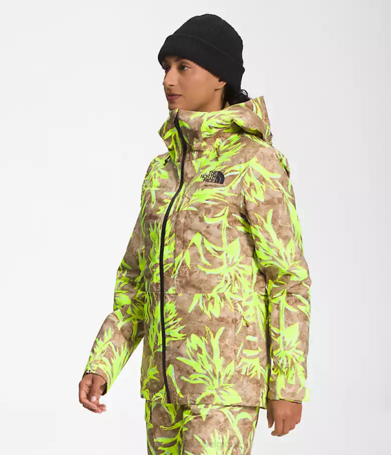 imprimé au pinceau des prairies marron utilitaire femmes The North Face veste triclimatique thermoball eco snow 62XR1175