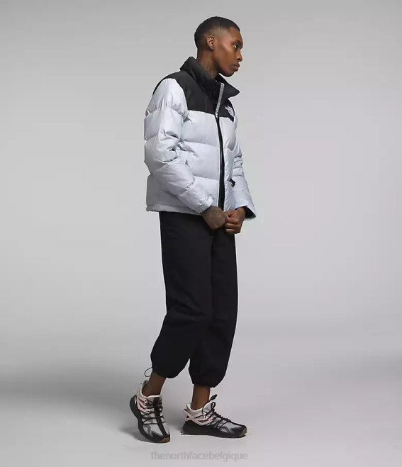 pervenche poussiéreuse/noir tnf femmes The North Face veste nuptse rétro 1996 62XR725