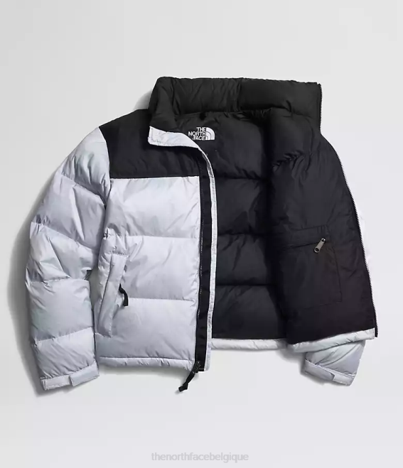 pervenche poussiéreuse/noir tnf femmes The North Face veste nuptse rétro 1996 62XR725