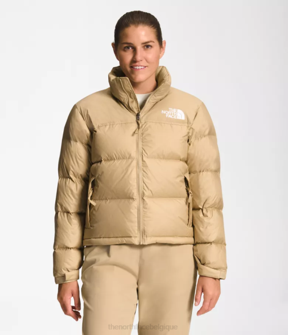 pierre kaki femmes The North Face veste nuptse rétro 1996 62XR731