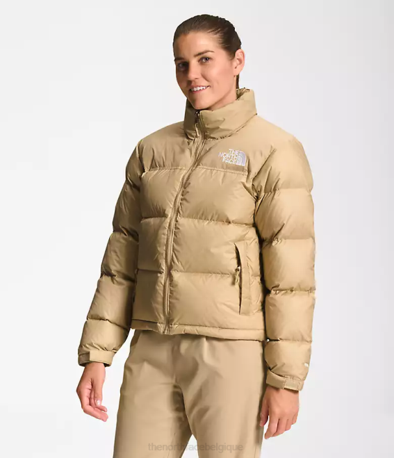 pierre kaki femmes The North Face veste nuptse rétro 1996 62XR731