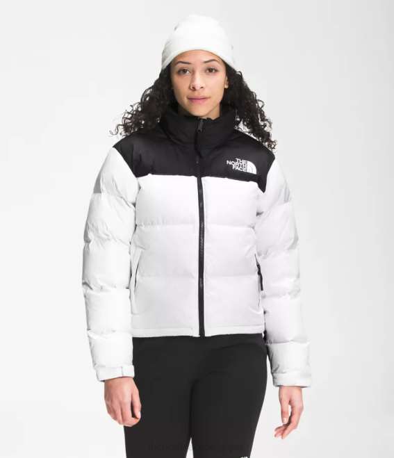 tnf blanc femmes The North Face veste nuptse rétro 1996 62XR727