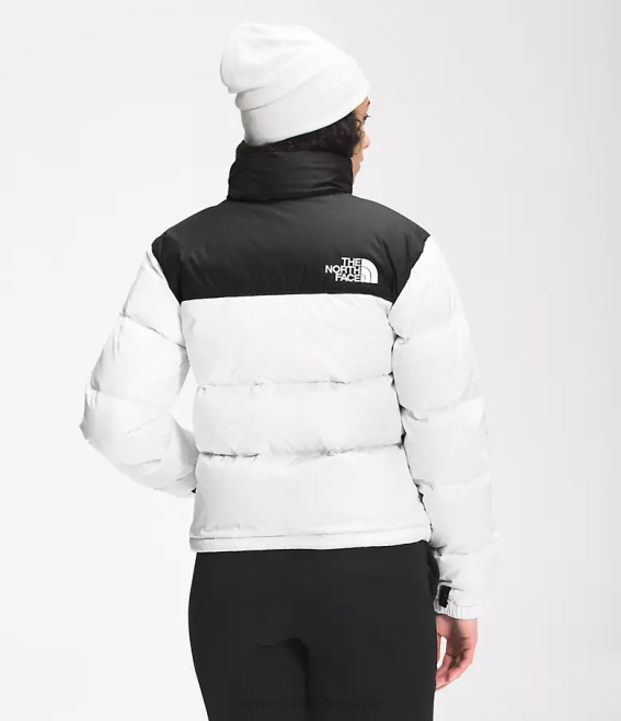 tnf blanc femmes The North Face veste nuptse rétro 1996 62XR727