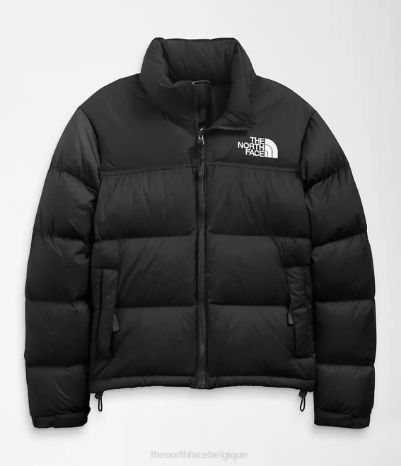 tnf recyclé noir femmes The North Face veste nuptse rétro 1996 62XR723
