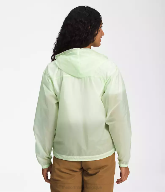 crème au citron vert femmes The North Face sweat à capuche coupe-vent translucide m66 62XR1229
