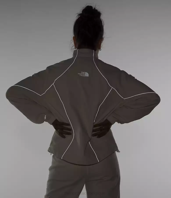 gardénia blanc femmes The North Face coupe-vent à passepoil tek 62XR732