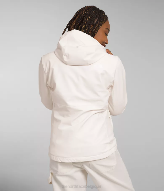 gardénia blanc femmes The North Face shelbe raschel sweat à capuche 62XR330