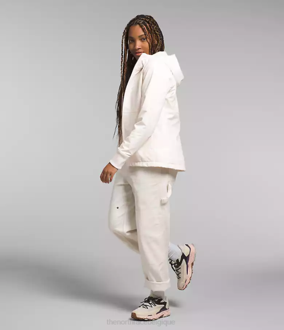 gardénia blanc femmes The North Face shelbe raschel sweat à capuche 62XR330