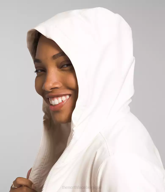 gardénia blanc femmes The North Face shelbe raschel sweat à capuche 62XR330